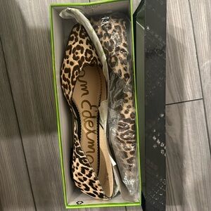 NWT Sam Edelman Rodney d'Orsay Leopard Flats